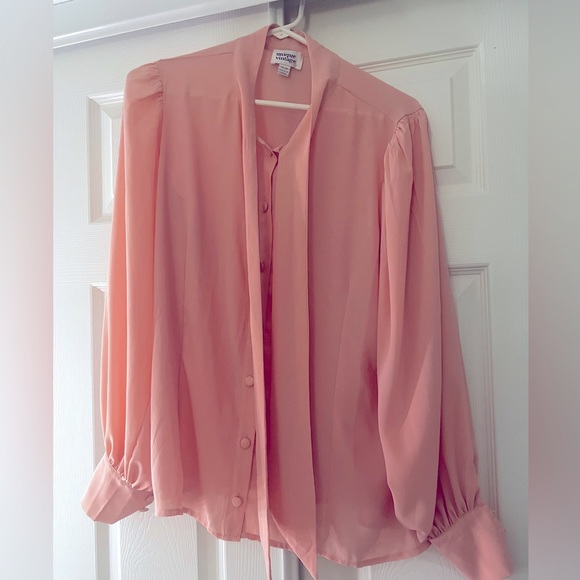 Unique Vintage Light Pink Gwen Blouse - Picture 3 of 5